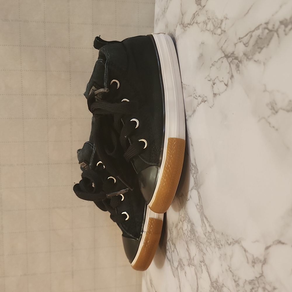 Black Converse Sneakers. Toddler Size 8.